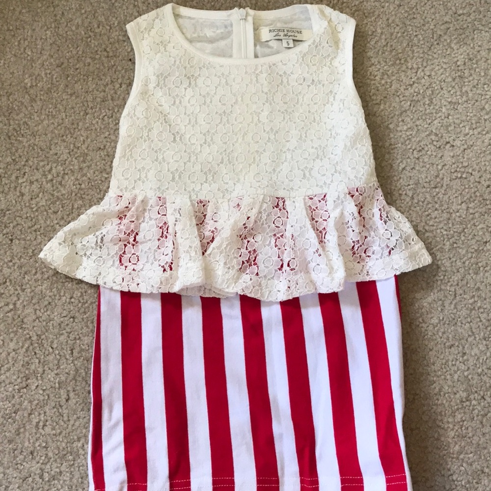 Girls peplum dress